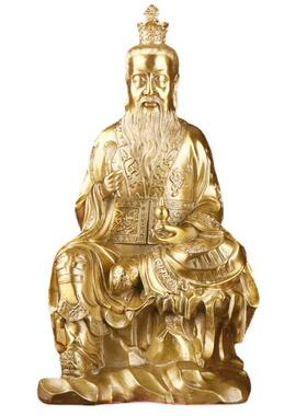 道德天尊铜像铜神像摆件铜太上老君神太上老君