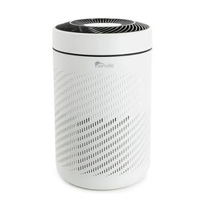 Senville Air Purifier for Home Allergies， Pet Hair in Bed