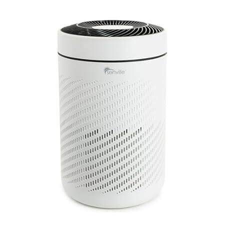 Senville Air Purifier for Home Allergies， Pet Hair in Bed