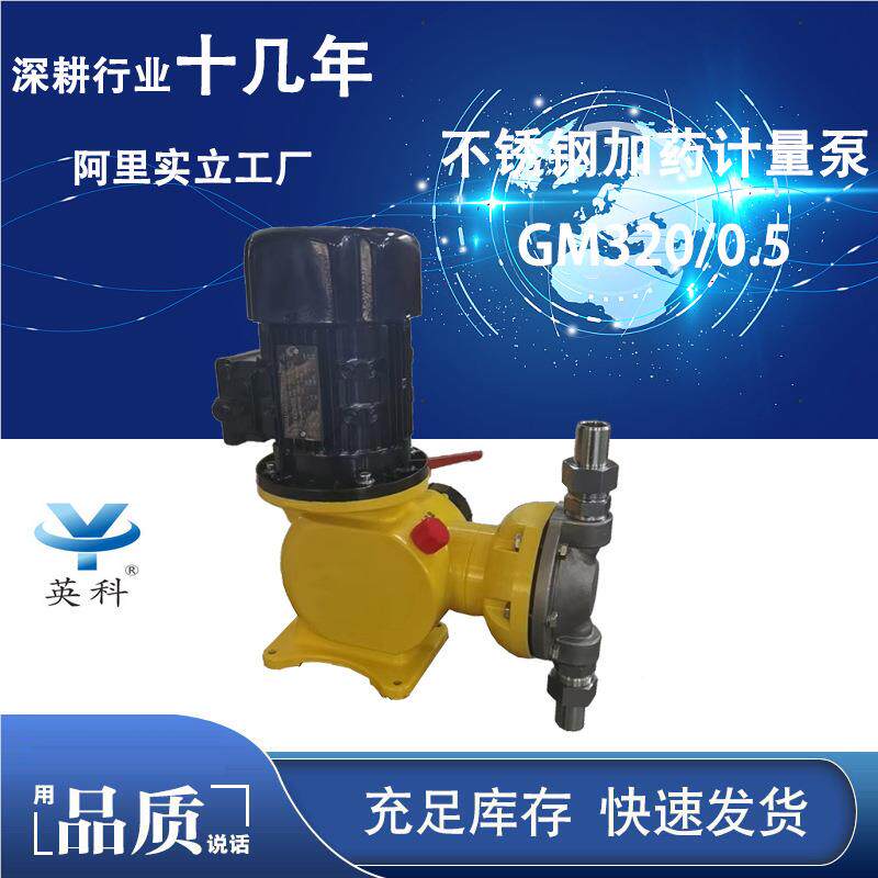 牌隔计膜耐腐蚀化工水处理式石灰乳663 不锈量钢加药泵GM320/0.5