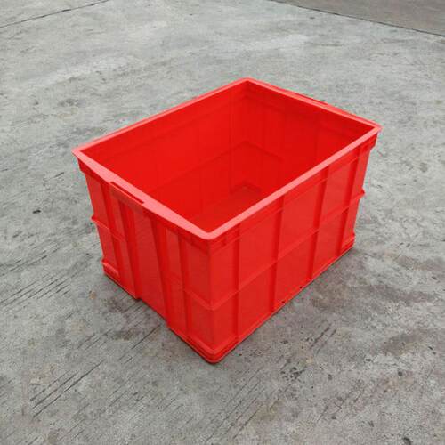 厂家物流运输周转箱蓝加厚660*485*410塑料箱产品中转塑胶箱
