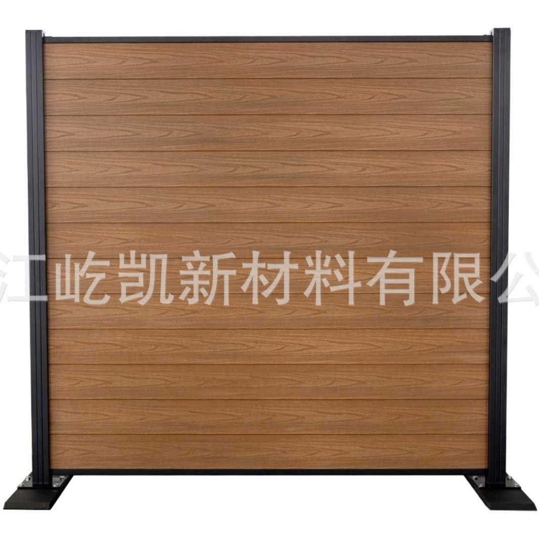高端塑木围栏户外花园庭院围墙护栏小院子栅栏防腐木露台木塑栏杆