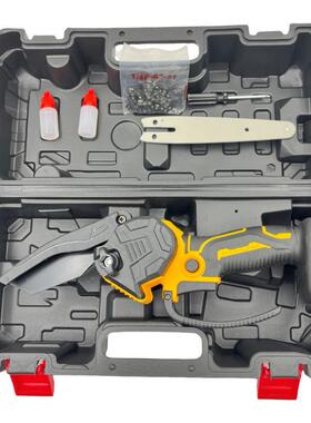 四寸六寸八寸便携锂电电链锯小型园林修剪伐木锯高枝树电动工具