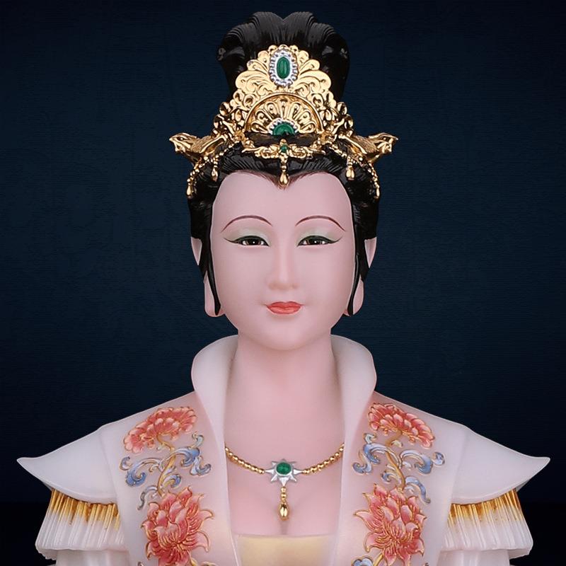 福盛东伏羲女娲娘娘神像家用供奉仿汉白玉常蟒太爷太奶蛇身柳神像