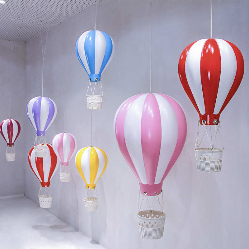 国庆节装饰道具塑料热气球吊饰夏季美陈汽车4s店展厅布置创意挂饰
