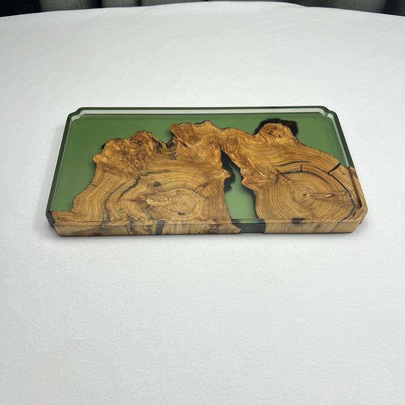 树脂茶盘干泡茶盘湿泡茶盘规格齐全檀木崖柏木水果树脂果盘托盘