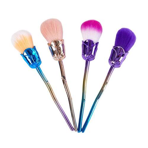 Rose Nail Dust Brush For Manicure Flower Nail Art Brush