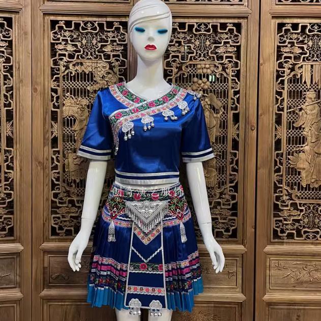 苗族独舞服装山谷回响艺考演出服土家族舞蹈服装女