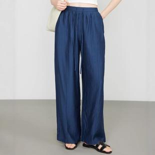子空调裤 裤 防晒裤 凉凉裤 子显高 G2035日常跨境女装 拖地长裤 夏季
