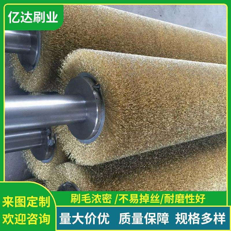 厂家供应不锈钢丝毛刷辊 金属抛光拉丝打磨去毛刺 研磨除锈滚筒刷