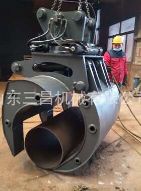 厂家制作伸缩臂液压旋转电线杆子水泥管道市政管道小夹具