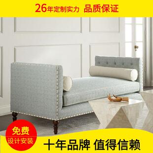 无靠背沙发客厅后现代轻奢2019新款 布艺长条床前凳床尾榻卧室美式