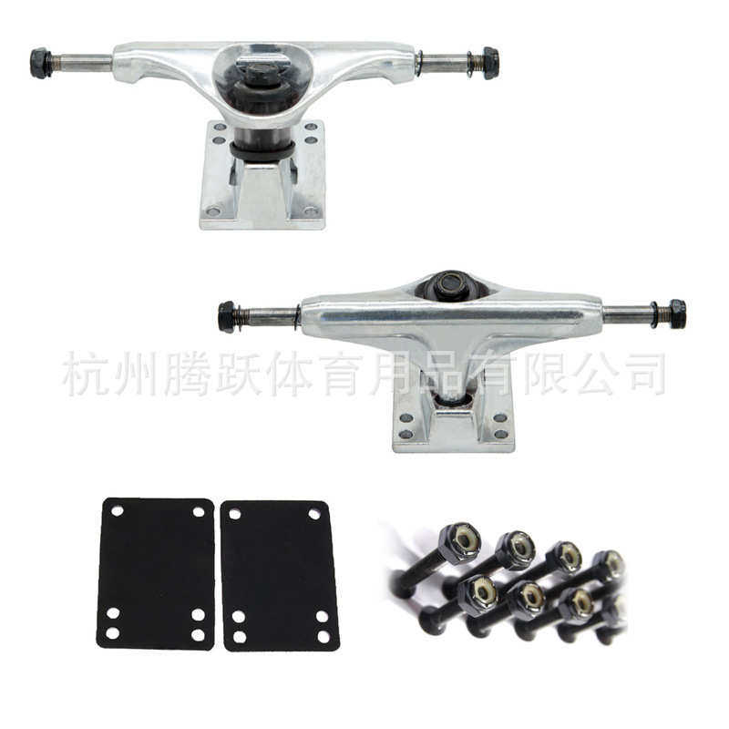 四轮5英寸双翘滑板支架5inch铝镁合金桥架动作板金色桥钉垫片,玩具/童车/益智/积木/模型,滑板/活力板/手指滑板,淘宝优惠券,粉丝福利购,淘宝优惠卷