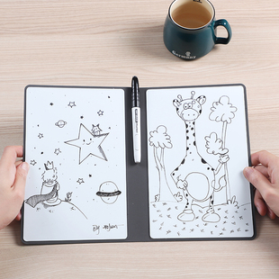 白板笔记本草稿板可擦写桌面小白板写字板手写记事板办公备忘提