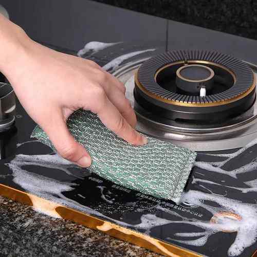 Dual-sided dishwashing sponge, specially designed for househ