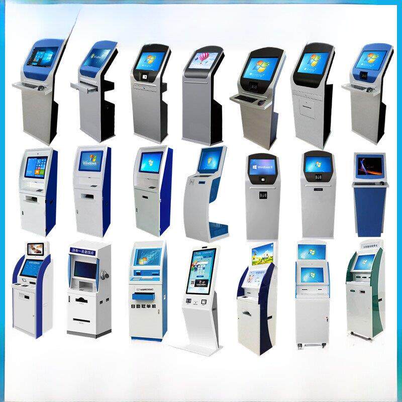 立式触摸屏查询一体机落地式抽屉触控终端oa电脑外壳工业工控机柜