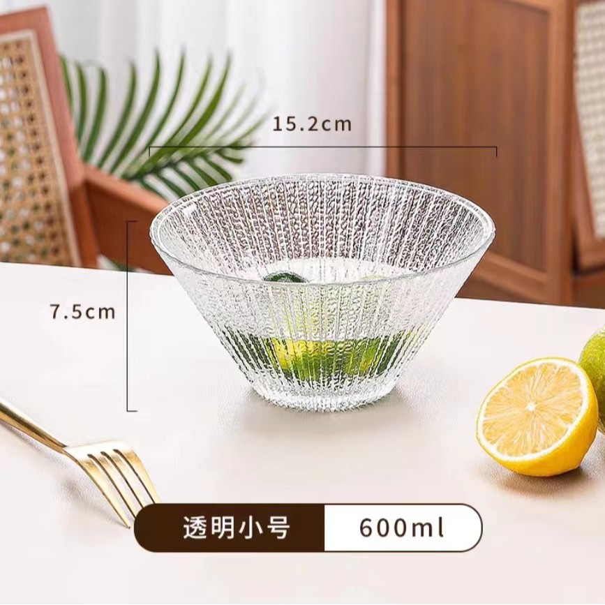 学生装玻璃沙拉水果盘子玻璃杯