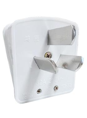 正品杭州鸿雁三极插头250V三脚二极带接地插头T3-10A-16A-20A-32A