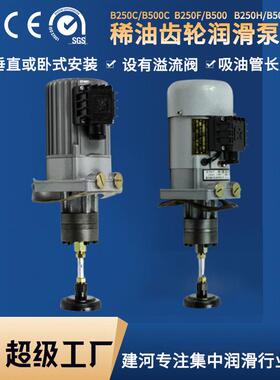 建河直销B型可连续可间歇B250CB500FB250FB500H稀油润滑齿轮泵组