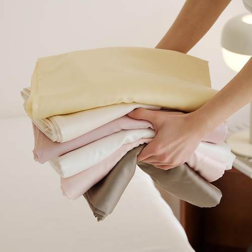 彩色治愈力｜凉感顺滑单件60天丝纯色床单夏季冰丝裸睡单双人床笠