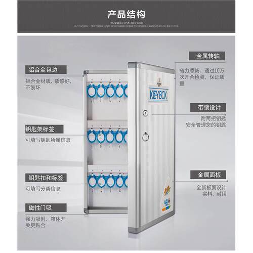 #匙箱钥管盒壁挂式房产中介出B1122租钥匙房柜家用管理柜理挂墙
