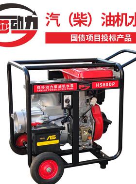 高扬程汽油柴油机6寸水泵抽水机农用自吸灌溉排污污水泵潜污泵