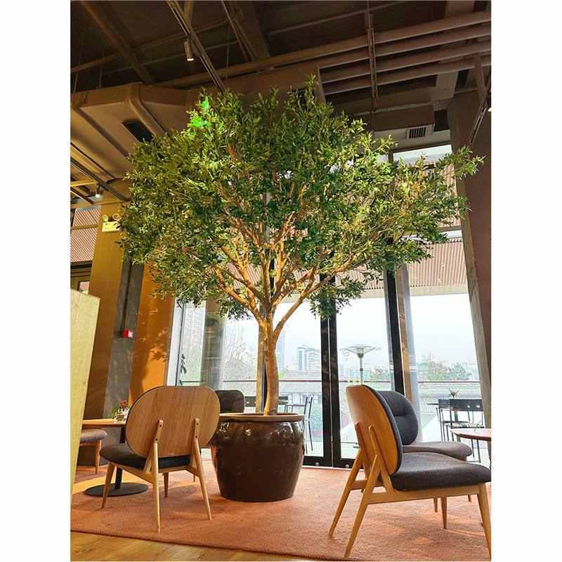 仿真橄榄树大型落地生绿植室内外景观装饰橱窗造景假树北欧ins