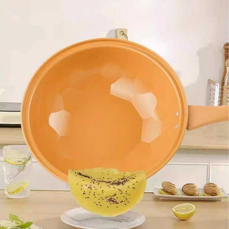 炉灶压陶土厂家蒸笼不粘锅炒菜锅通用家用微批发多能炒菜锅内胆带