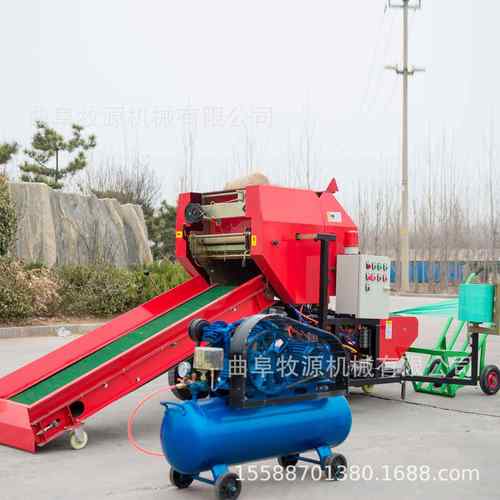 塔城玉米秸秆打青贮包机 秸青饲料圆捆打包机 秆保鲜JSX酵裹发包