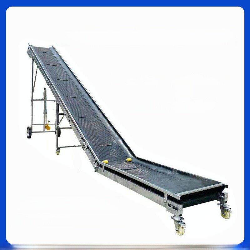 输送带传送机爬坡上料提升机移动式升降皮带流水线小型食品输送机