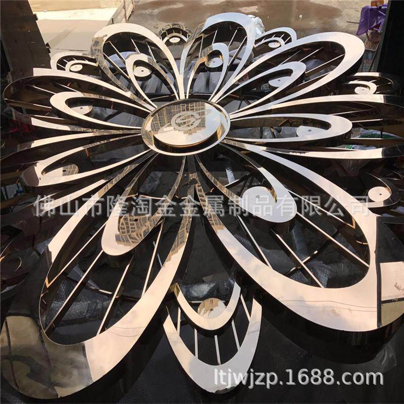 售楼部元楼水景装饰山型不锈钢雕塑小品抽象不锈钢雕塑生产厂家