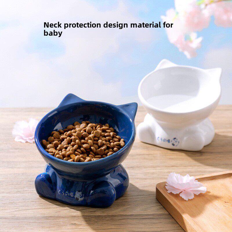 新型猫头碗,中小型宠物狗喂养碗,高腿颈椎保护狗食碗,水碗