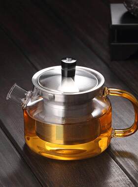 尚明电陶炉耐热玻璃茶壶不锈钢套装过滤单壶烧水壶泡茶器功夫