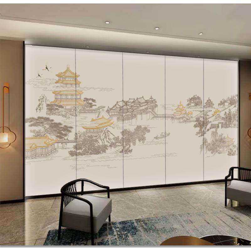 新中式刺绣山水卧室床头酒店墙布客厅沙发电视背景墙餐厅硬包壁画,家装主材,自贴墙纸/自粘墙纸,淘宝优惠券,粉丝福利购,淘宝优惠卷