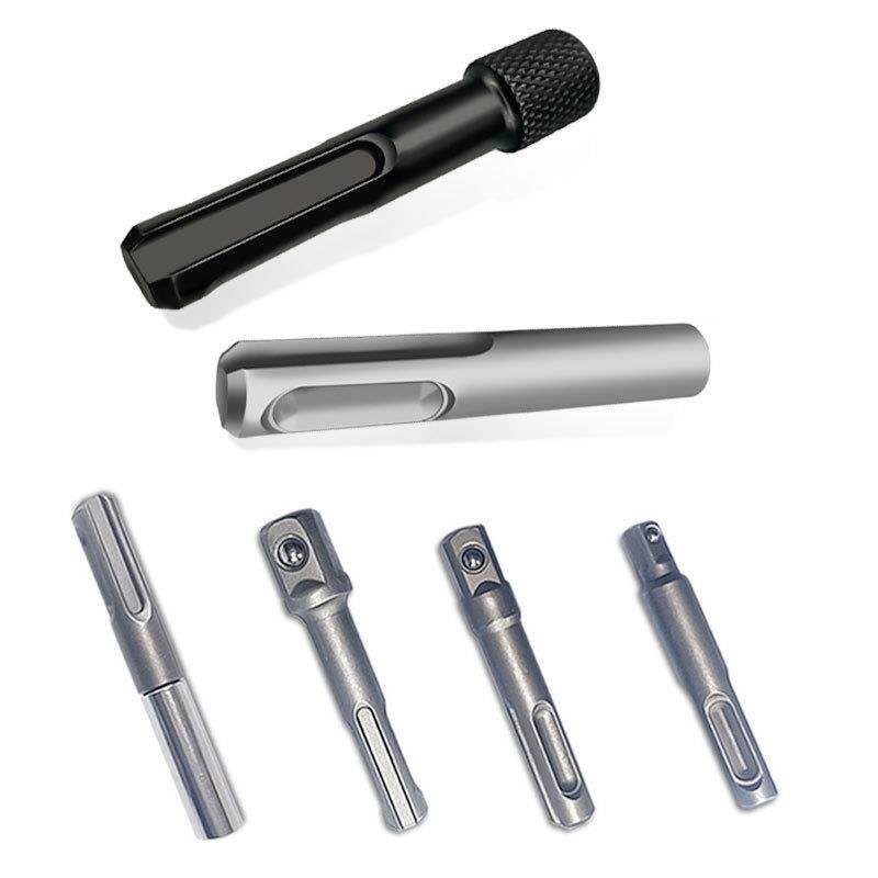 SDS柄连接杆转1/4电锤转换接头电动批头冲击电钻夹头套筒转接工具
