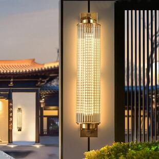 全铜户外壁灯防水室外欧式轻奢别墅花园庭院灯外墙大门两侧柱子灯