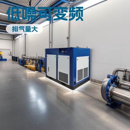 12立方220V微油螺杆空压机45kw低压工业空气压缩机低噪音