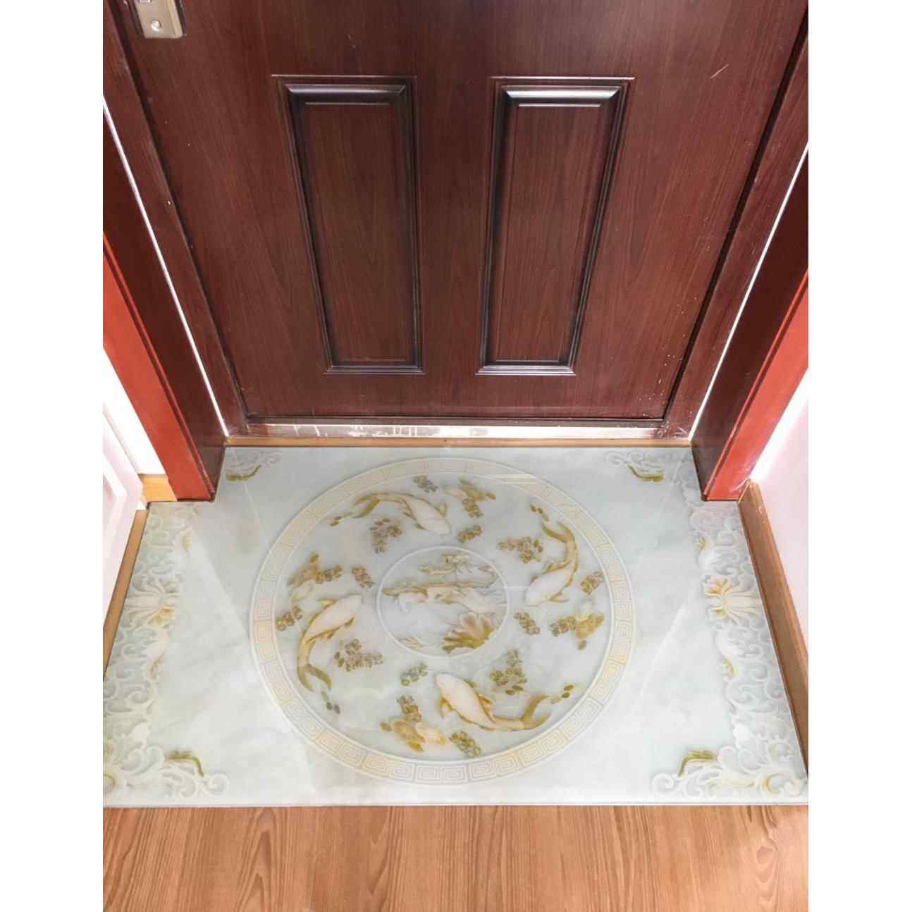 钢化玻璃地搁脚凳踏免洗手工门垫家用脚垫无甲醛 防滑地垫 厂家定