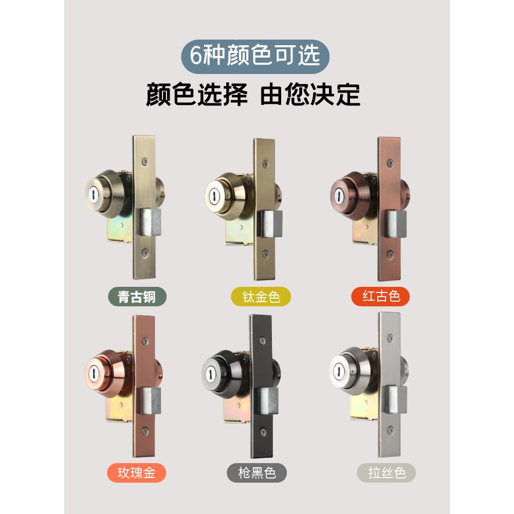 329有头框门锁门弹门铝合金门锁地双锁隐形锁有框玻璃POPOSO门锁