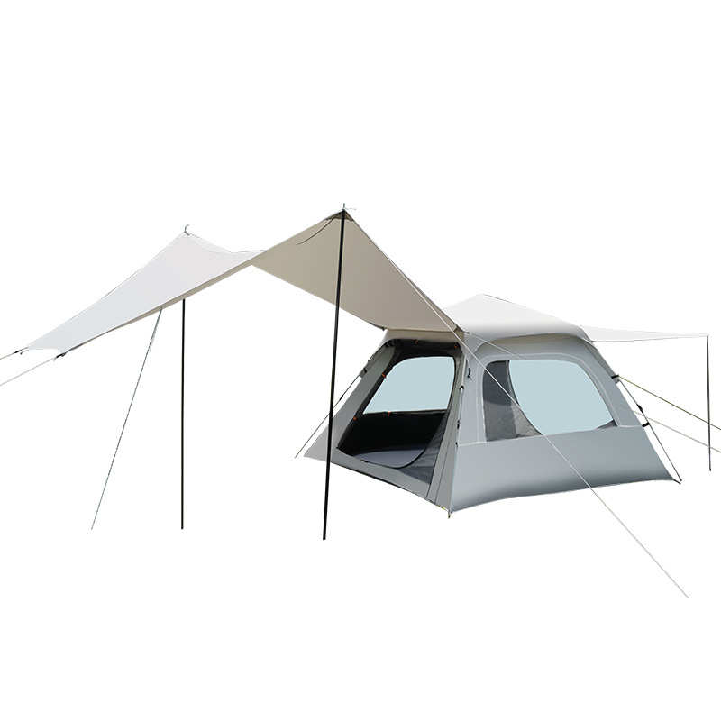 天幕二合一体帐篷全自动速开露营便携式帐篷户外折叠帐篷野营野餐
