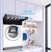 洗机抽衣架阳台柜上方隐形晾衣架反柜内晾衣弹拉伸缩裤 架滑衣轨置