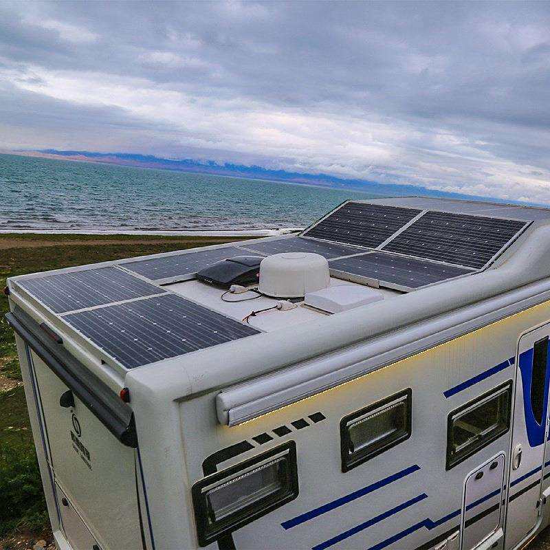 100W半柔性太阳能板房车太阳能电池板200W300W光伏板电源房车专用