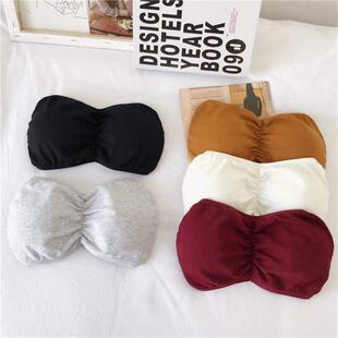 wrapped strapless chest strap bra Tube pad top