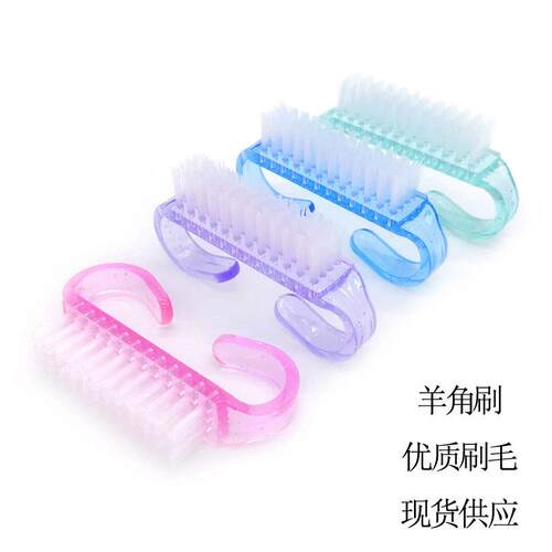 Dust cleaning nail brush, translucent horn brush, small-size