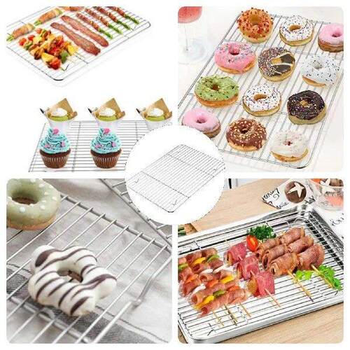 Stainless Steel Barbecue Grill Net Cooling Baking Rack
