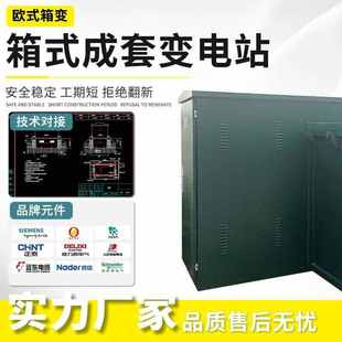 美式箱变组合型变压器315kva终端型箱变户外路灯变箱式美式变电站