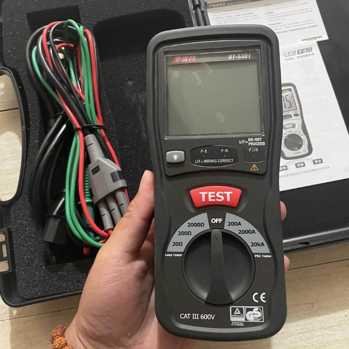 DT-5301回路电阻测试仪 CEM华盛昌LOOP/PSC 测试仪 DT5301