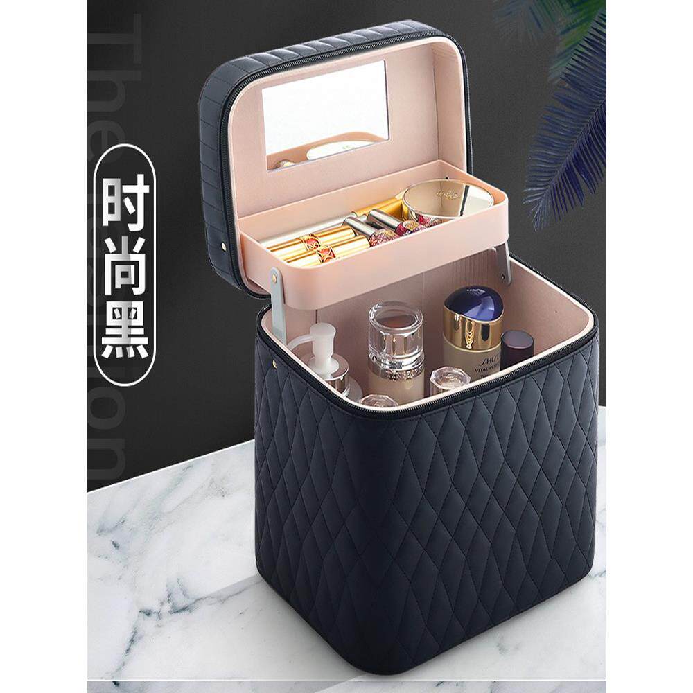 超级流行化妆包大容量挎包化妆盒挎包2026新款多功能化妆收纳盒包
