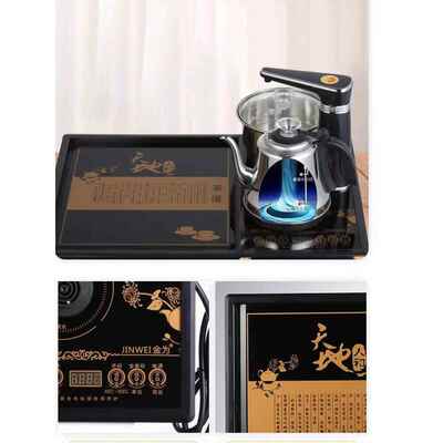 54x39嵌入式家用全自动上水电茶炉茶盘一体多功能不锈钢电热水壶