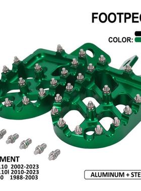 适用于KLX110/110LKX60越野摩托改装配件CNC铝合金脚踏脚蹬